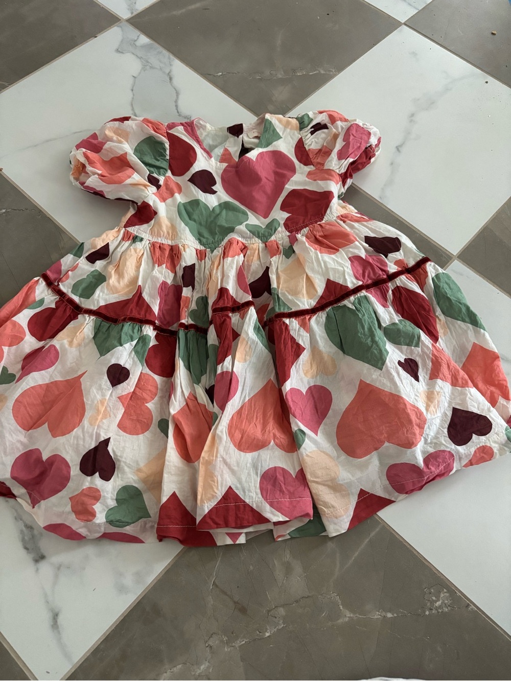 Pink Chicken Valentine’s Day heart dress